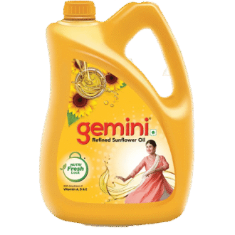 Gemini REFINED Sunflower Oil Jar (4.35 kg)