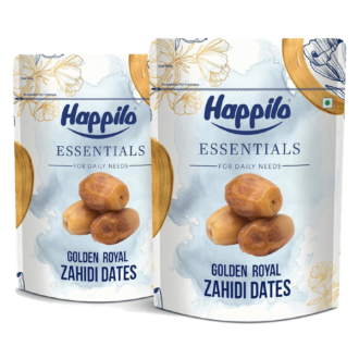 Happilo Essentials Golden Royal Zahidi Dates, Dates  (2 x 500 g)