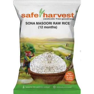 safe harvest Sona Masoori Rice (Raw)
