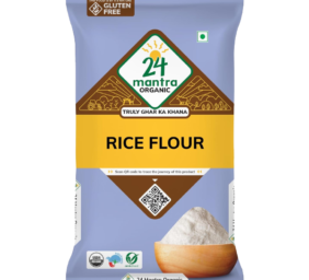 24 Mantra Organic Rice Flour/Chawal Atta - 500gms, Pack of 1 Organic