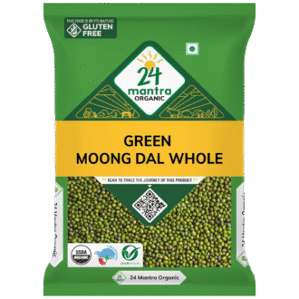 24 Mantra Organic 24Mantra Organic Unpolished Green Moong Whole