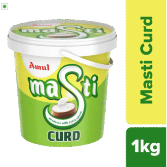 Amul Masti dahi bucket Plain Curd Plain Curd (1 kg) front copy