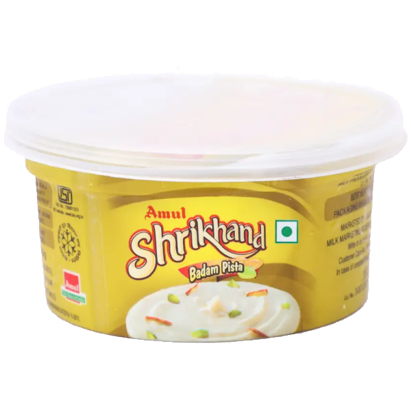 Amul Shrikhand Flavored Curd Badam, Pista (200 g)