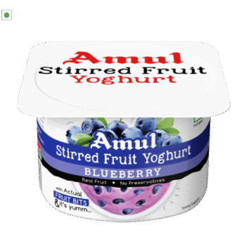 Blueberry Flavored Yogurt Buleberry Yoghurt (100 g)
