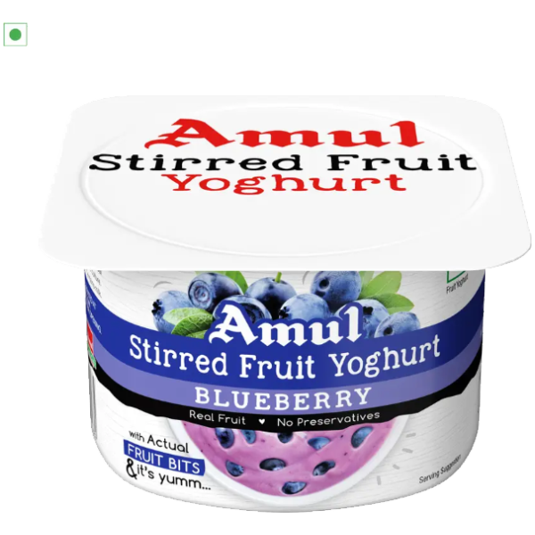 Blueberry Flavored Yogurt Buleberry Yoghurt (100 g)