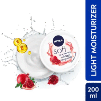NIVEA Soft Light Moisturizer Day Cream Peppy Pomegranate (200 ml)