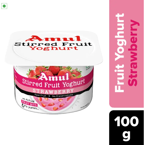Strawberry Flavored Yogurt Strawberry Yoghurt (100 g)