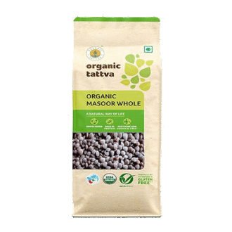 Organic Tattva, Organic Masoor Malka Whole, 500g